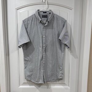 Rye Men's Casual Blue and Green Striped Button Down Shirt